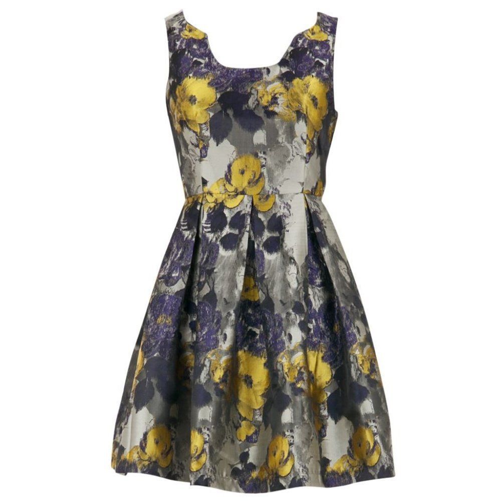 Modcloth Louche Cosima Dress Jacquard Fit & Flare Sz 10